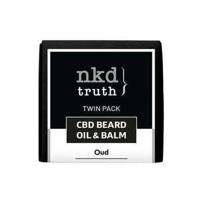 NKD 150mg CBD Twin Pack OUD Beard Oil and balm