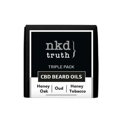 NKD 50mg CBD Infused Speciality Beard Oils Gift Set