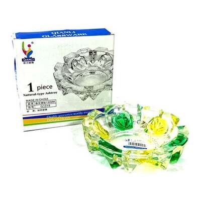 Qianli Natural Type Multi colour Glass Ash Tray - G1018
