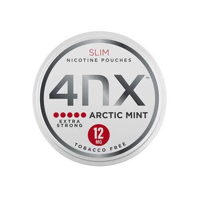 4NX 12mg Arctic Mint Slim Nicotine Pouches 5 x 20 Pouches