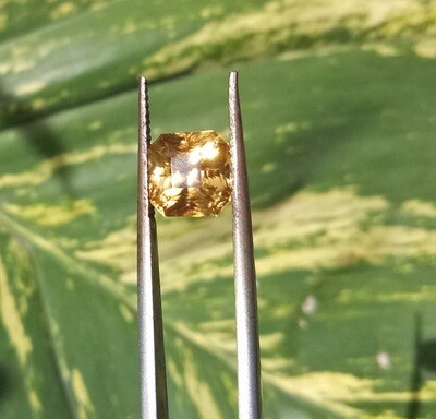 Greenish - Golden Zircon Natural Ceylon Gem Piece