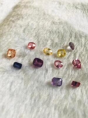 Natural Ceylon Mix Sapphire Lot 11.70 CT Unheated Untreated