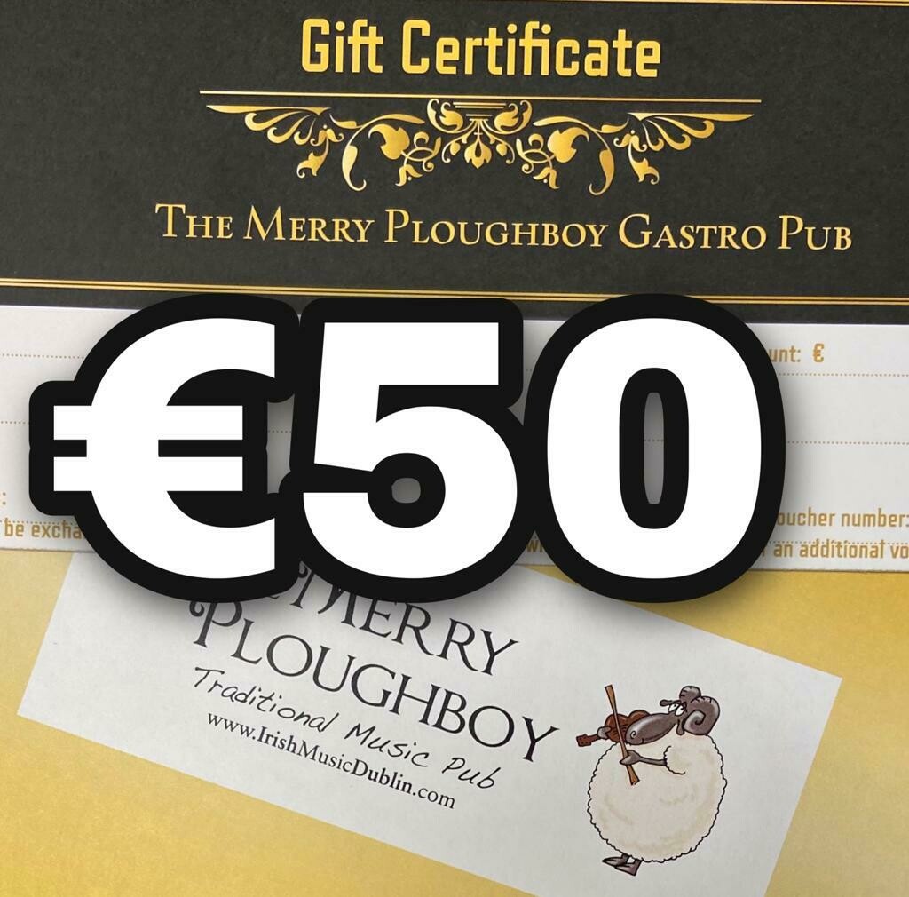 50 Euro Gift voucher for the Merry Ploughboy