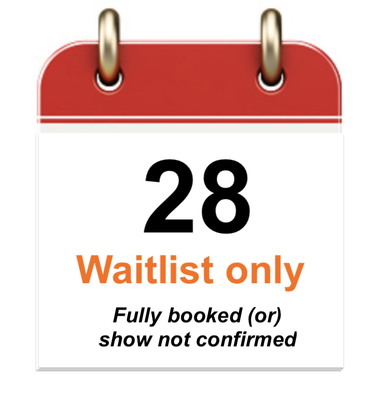 Aug 28 - Thu - Waitlist only