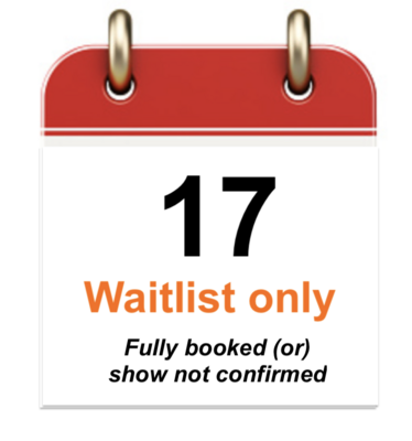 Sep 17 - Wed - Waitlist only