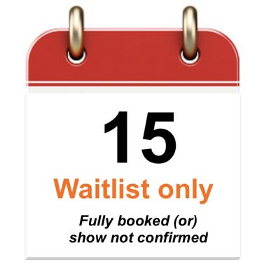 Dec 15 - Mon - Sorry show not on