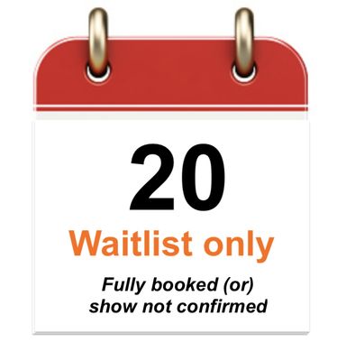 Mar 20 - Fri - Waitlist only