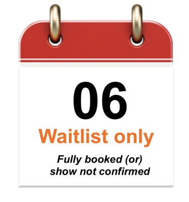 Jun 06 - Sat - Waitlist only