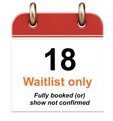 Jul 18 - Sat - Waitlist only