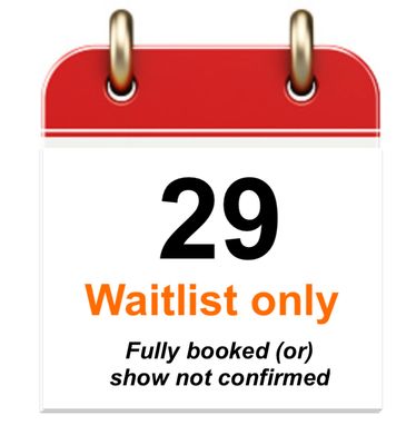 Sep 29 - Tue - Waitlist only