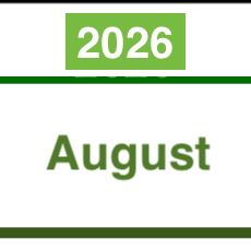 2026 Aug