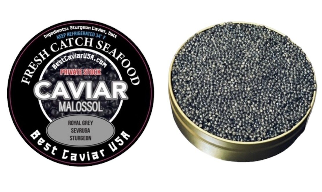 Royal Grey Sevruga - Sturgeon  - Private Stock (250 Gram)
