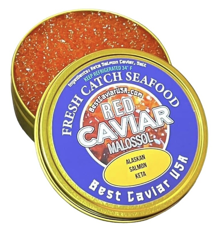 Salmon Roe • Red Caviar • CHUM / KETA • (125-Gram / 4.4oz  ** 2024 SEASON **