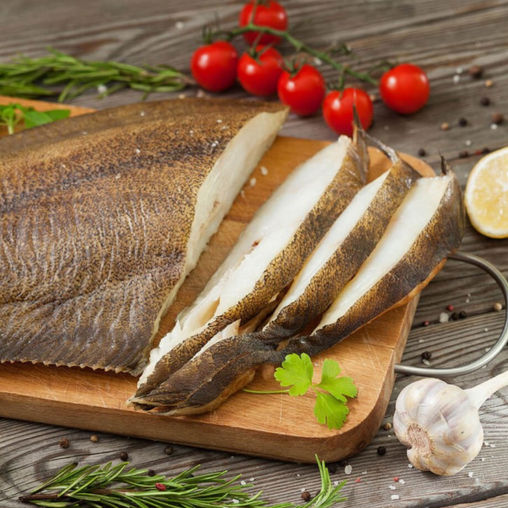 Cold Smoked Halibut - Whole • (Average Weight 1.2-1.5 - LB per fish) • HALIBUT / ПАЛТУС