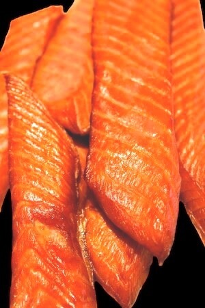 Cold Smoked Salmon Bellies • 1-LB Pack • SEMGA / СЁМГА - БРЮШКИ