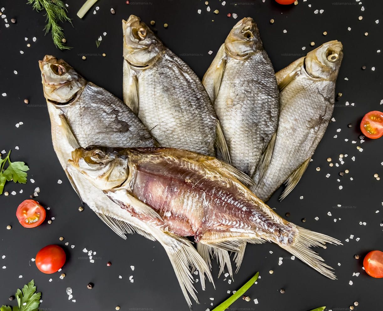 Caspian Bream with caviar (Sea Bream) • Dry Fish • (1-LB Pack) • (Каспийский Лещ с икрой)