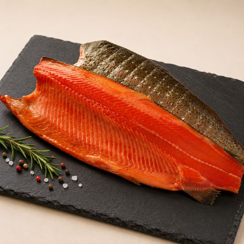 Cold Smoked Salmon - Unsliced Fillet • NOVA (Average Weight Between 2.7  - 3.0 - LB per fillet) • SEMGA / СЁМГА - ФИЛЕ