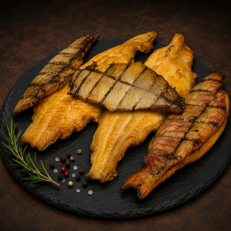 Wild Catfish • Fillets (Hot Smoke Process) (Average Weight Between 1.2-1.6 - LB) • (Сом)