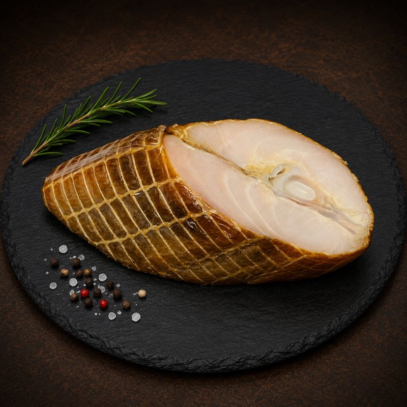 American Sevruga • Smoked Paddlefish • Chunks (Hot Smoke Process) (Average Weight - 0.90 to 1-LB) • Севрюга