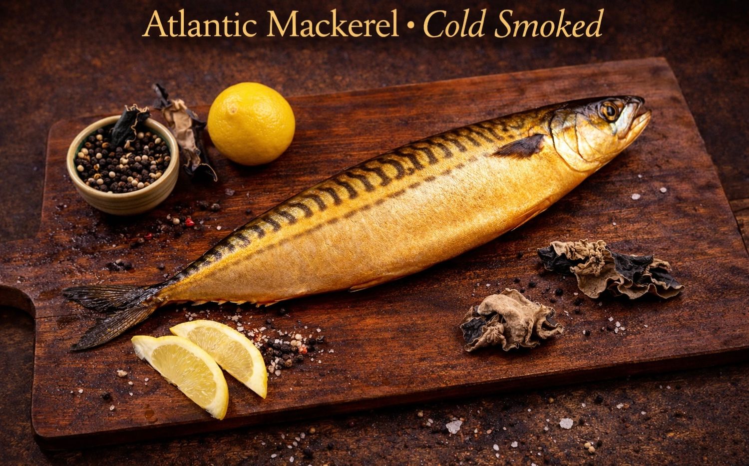 Mackerel Atlantic • Cold Smoked • (Average Weight Between 1.2-1.5 - LB) • (Крупная Скумбрия Х/К)