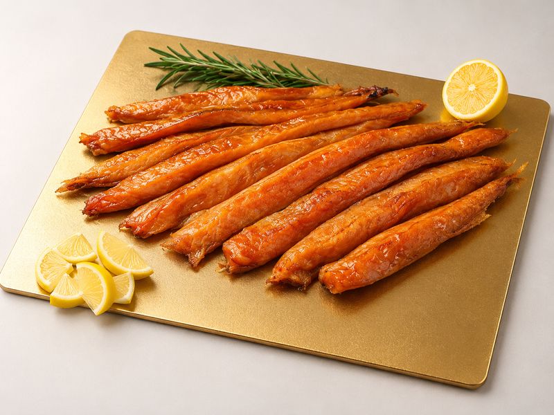 Cold Smoked Salmon Bellies • 1-LB Pack • SEMGA / СЁМГА - БРЮШКИ
