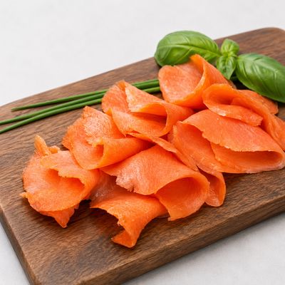 Cold Smoked Nova Salmon Fillet – Sliced – Approx. 0.8–1 lb