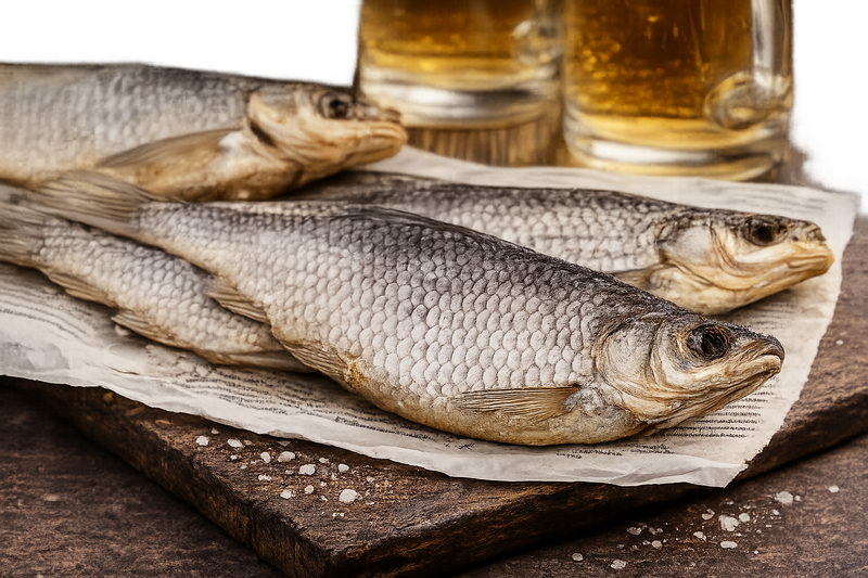Caspian Vobla (Roach) • Dry Fish • (1-LB Pack) • (Каспийская ВОБЛА с Икрой)