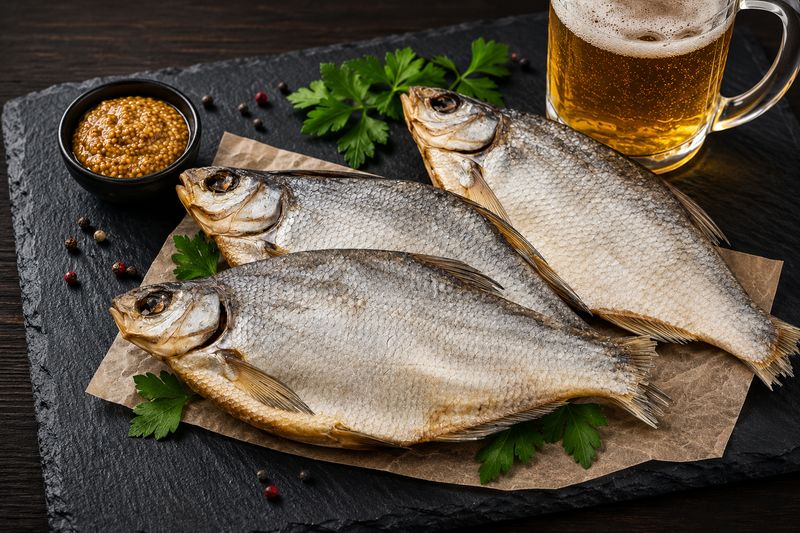 Caspian Bream with caviar (Sea Bream) • Dry Fish • (1-LB Pack) • (Каспийский ЛЕЩ с Икрой)