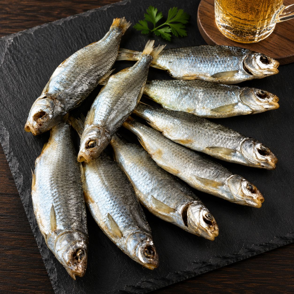 Caspian Mini Vobla “Voblachka” (Roach) • Dry Fish • (0.4- 0.5 - LB Pack) • (Каспийская МИНИ ВОБЛА)