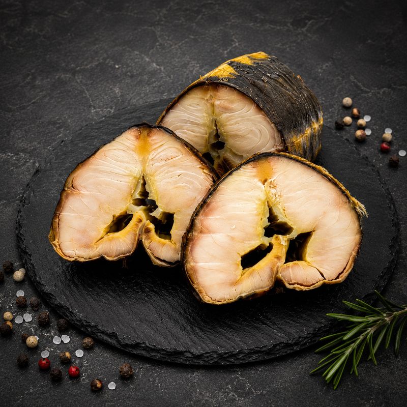 White Sturgeon • Chunks (Hot Smoke Process) (Average Weight - 1.0 - 1.2 LB) • Белый Осётр