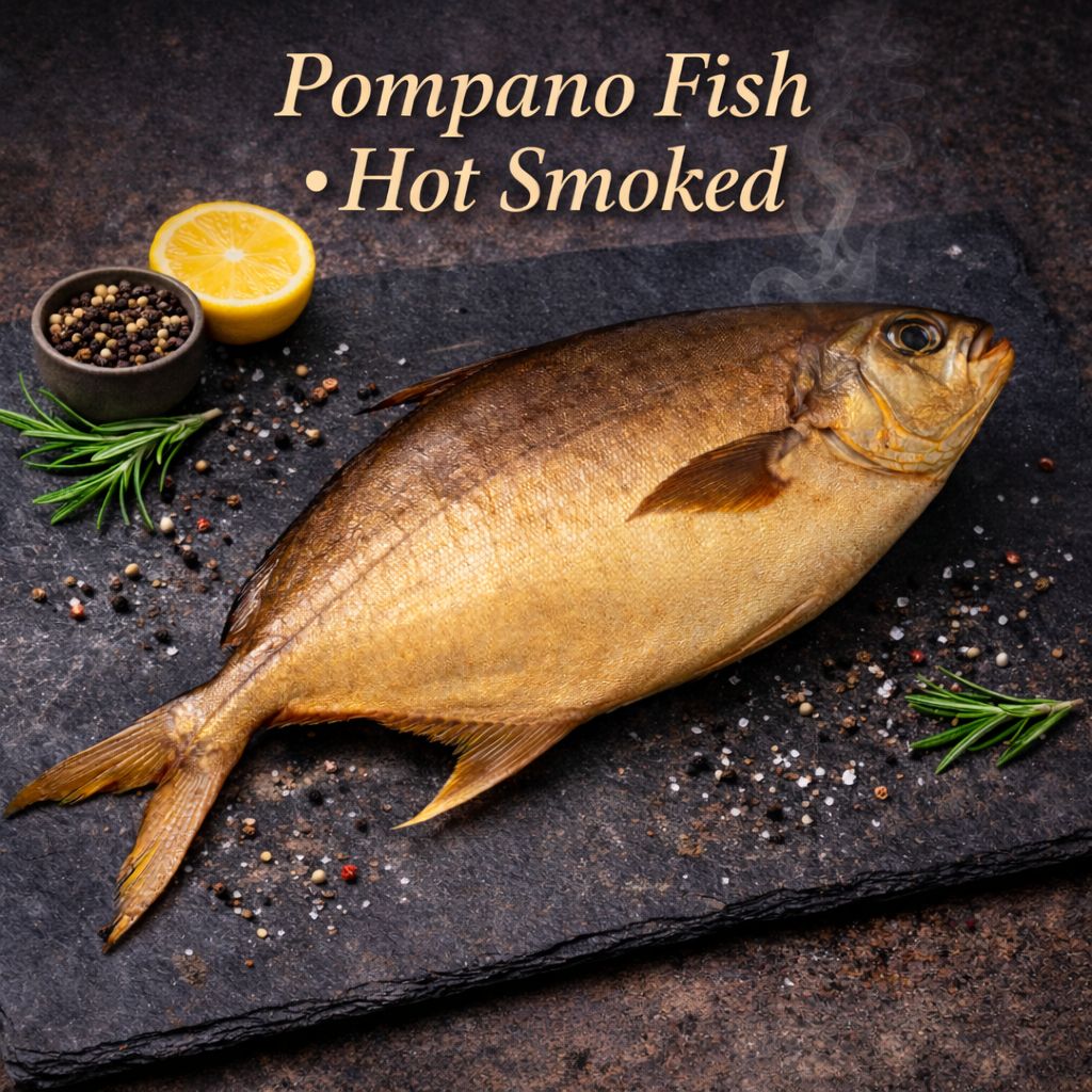 Pompano • Hot Smoked • (whole) (Average Weight 0.9 - 1.1 lb) - (Помпано - Г/К)