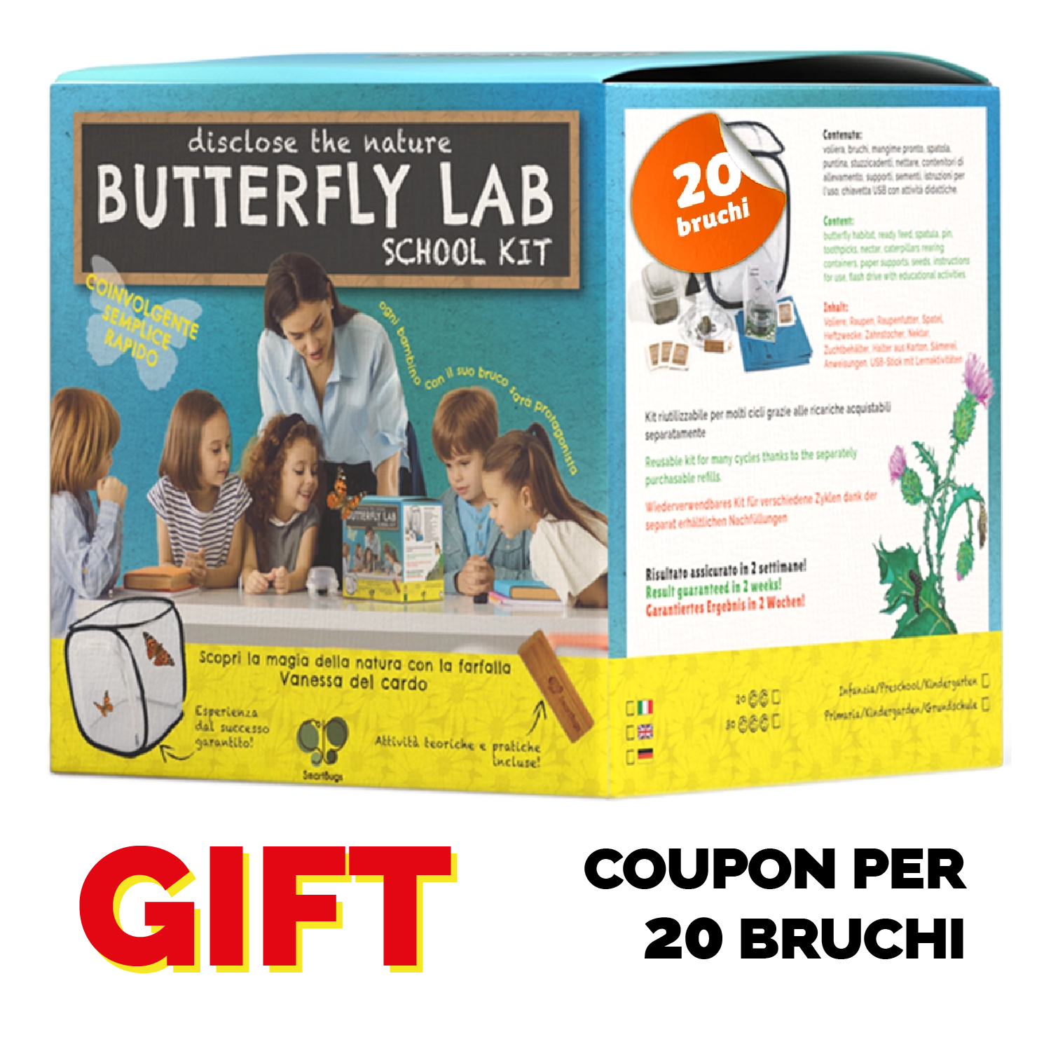 Butterfly Lab-SCHOOL KIT - GIFT EDITION con coupon (per 20 bruchi)