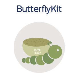 Ricarica bruchi e mangime ButterflyKit