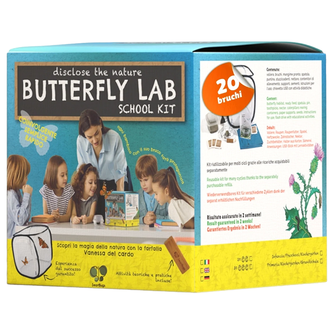 Butterfly Lab - SCHOOL KIT (con 20 bruchi)