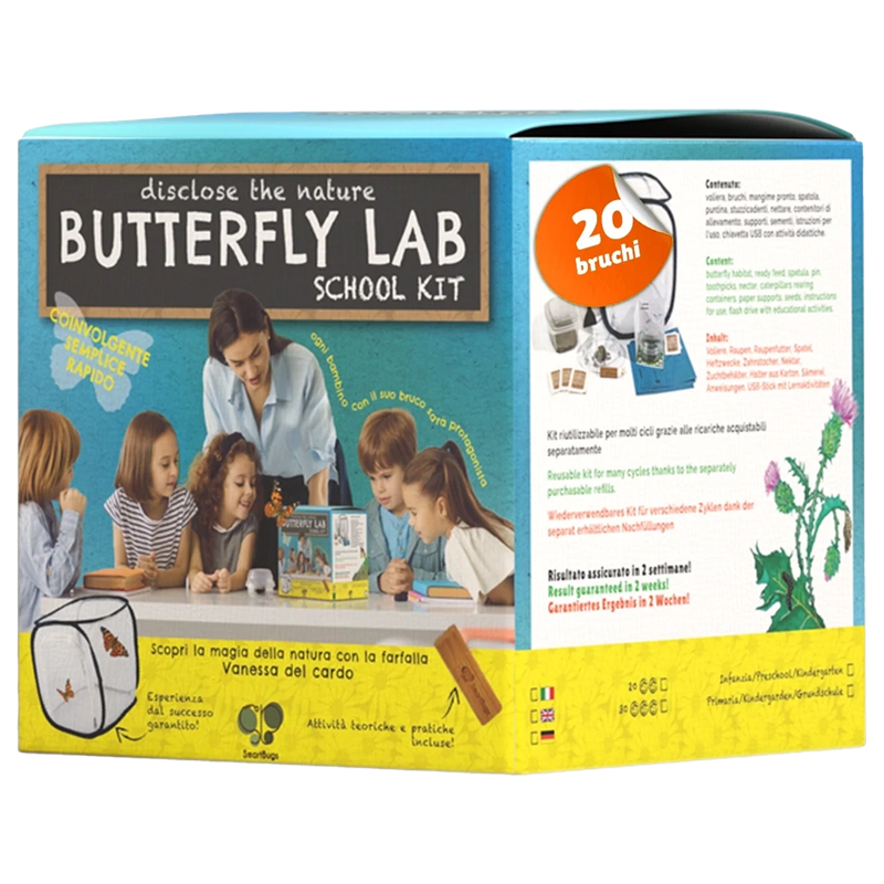 Butterfly Lab - SCHOOL KIT (con 20 bruchi)