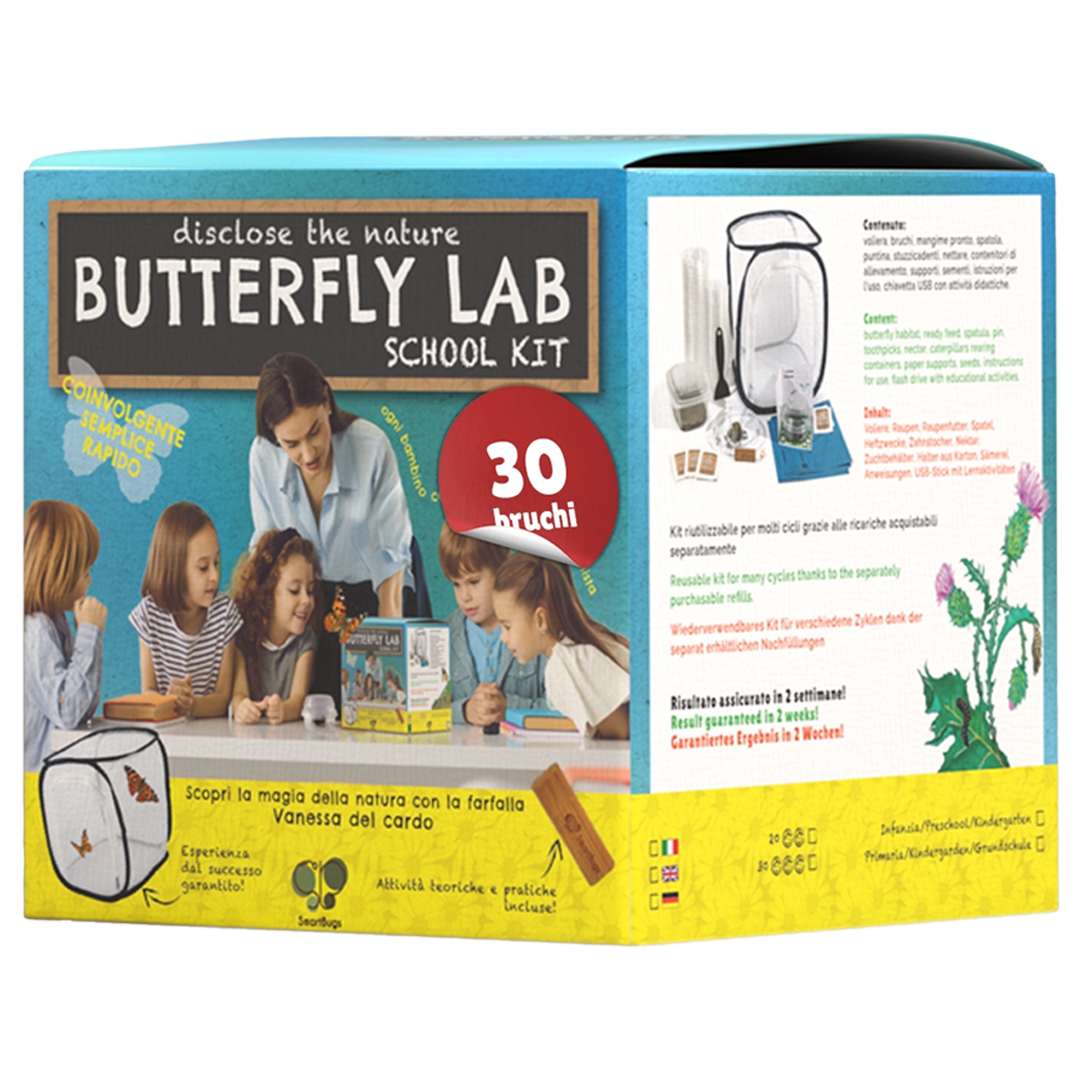 Butterfly Lab - SCHOOL KIT (con 30 bruchi)