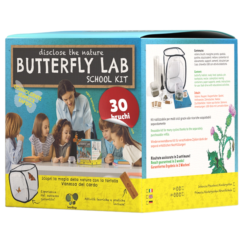 Butterfly Lab - SCHOOL KIT (con 30 bruchi)