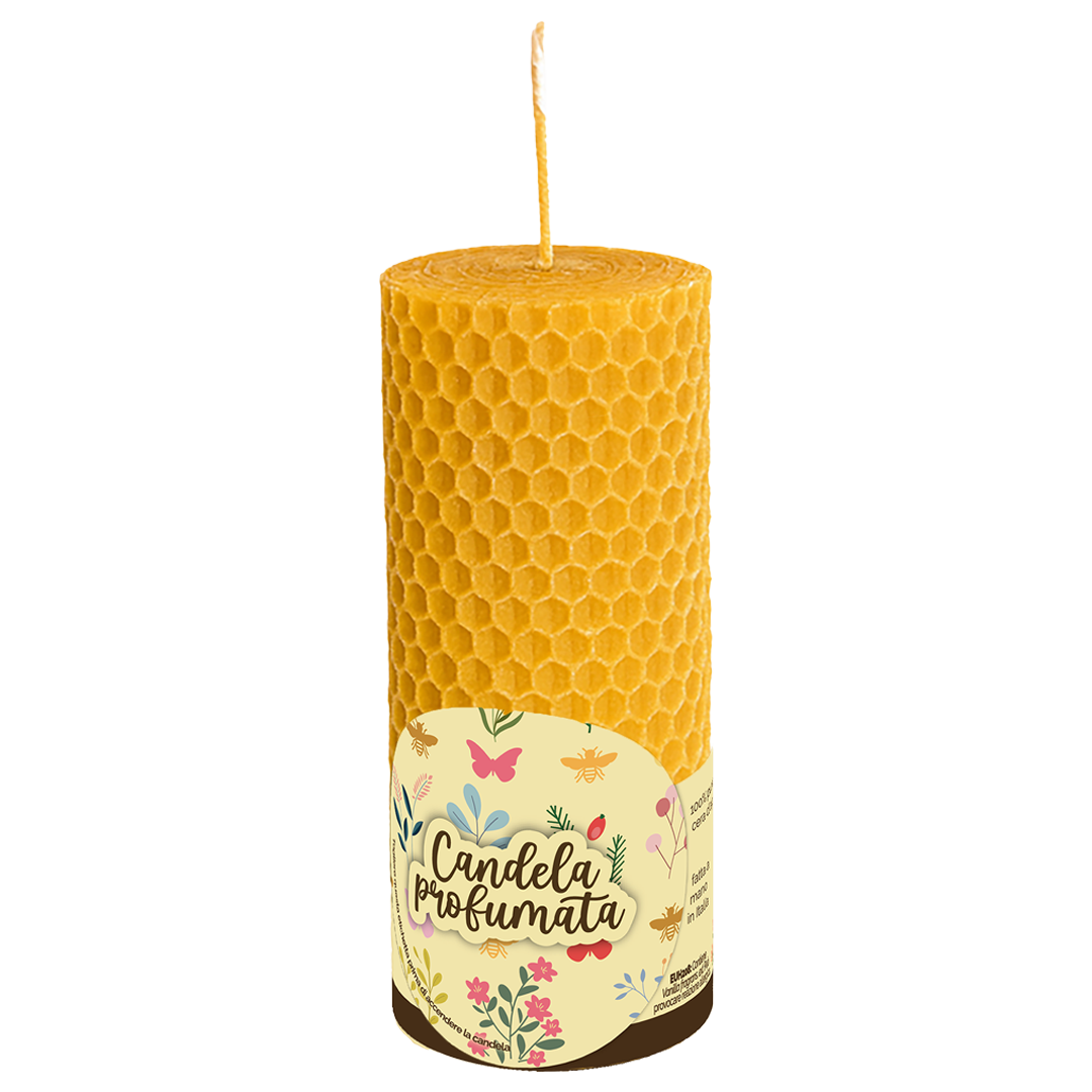 Candela artigianale in cera d’api