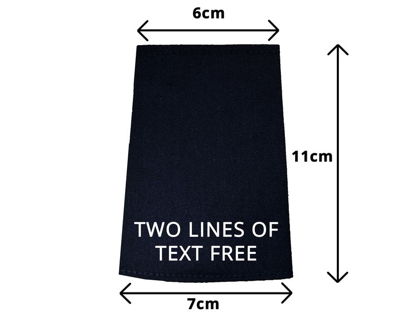 Personalised Embroidered Epaulette Sliders