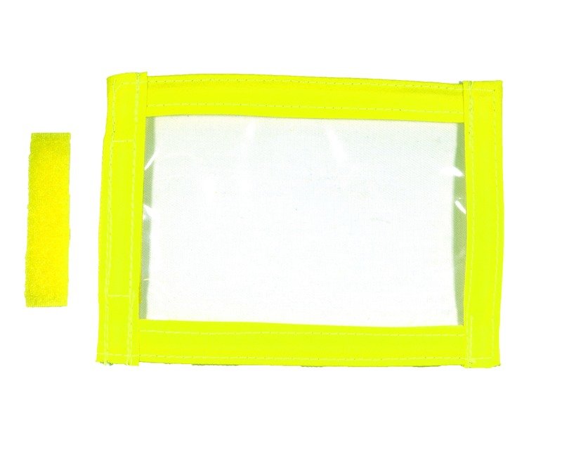 Hi-Viz Yellow | Sew On I.D Badge Holder