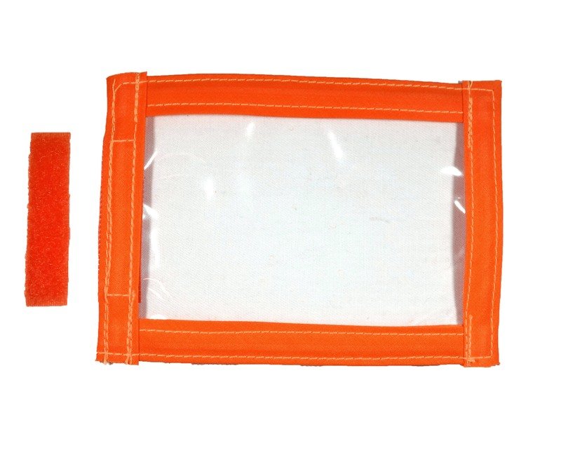 Hi-Viz Orange | Sew On I.D Badge Holder
