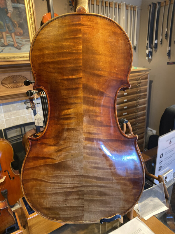 N.6523qb - A fine 16 3/8 viola by Burleigh Weeman, Boston 1894.