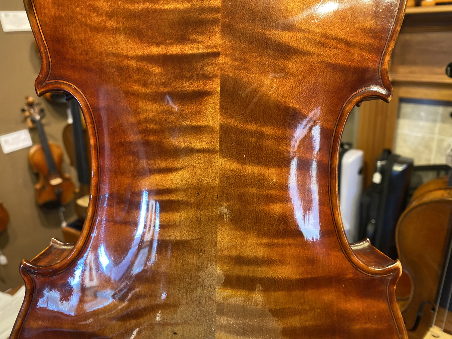 N.6523qb - A fine 16 3/8 viola by Burleigh Weeman, Boston 1894.