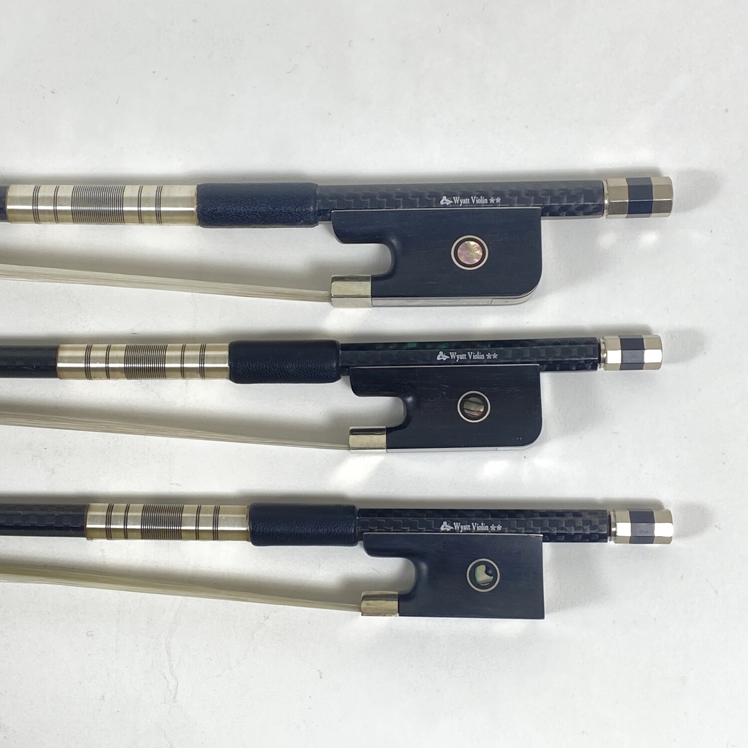 WVS BRAID Woven Pattern Carbon Fiber Violin Bow