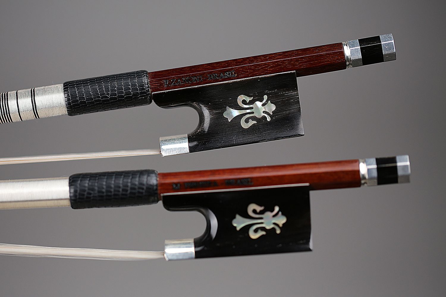 Arcos Brasil Silver-mounted Ipê Violin Bow “Fluer-de-lys”