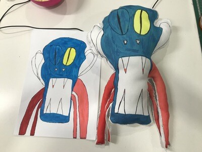 Almofada Personagem desenhada