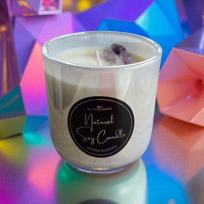 LAST 2 LEFT!! IRIDESCENT SCENTED SOY CANDLE.