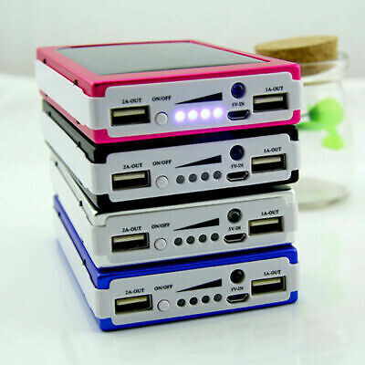 900000mAh Dual USB Solar External Power Bank Battery Charger Pack CASE Phone FS7