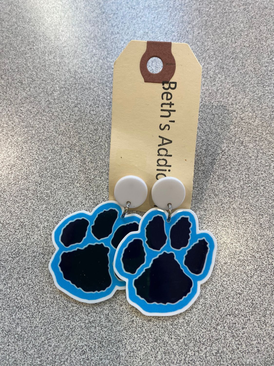 SS Paw Earrings Large