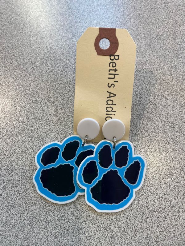 SS Paw Earrings Large
